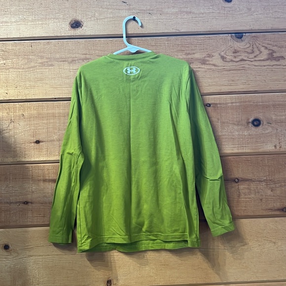 Under Armour youth green long sleeve shirt YSM - Picture 3 of 3